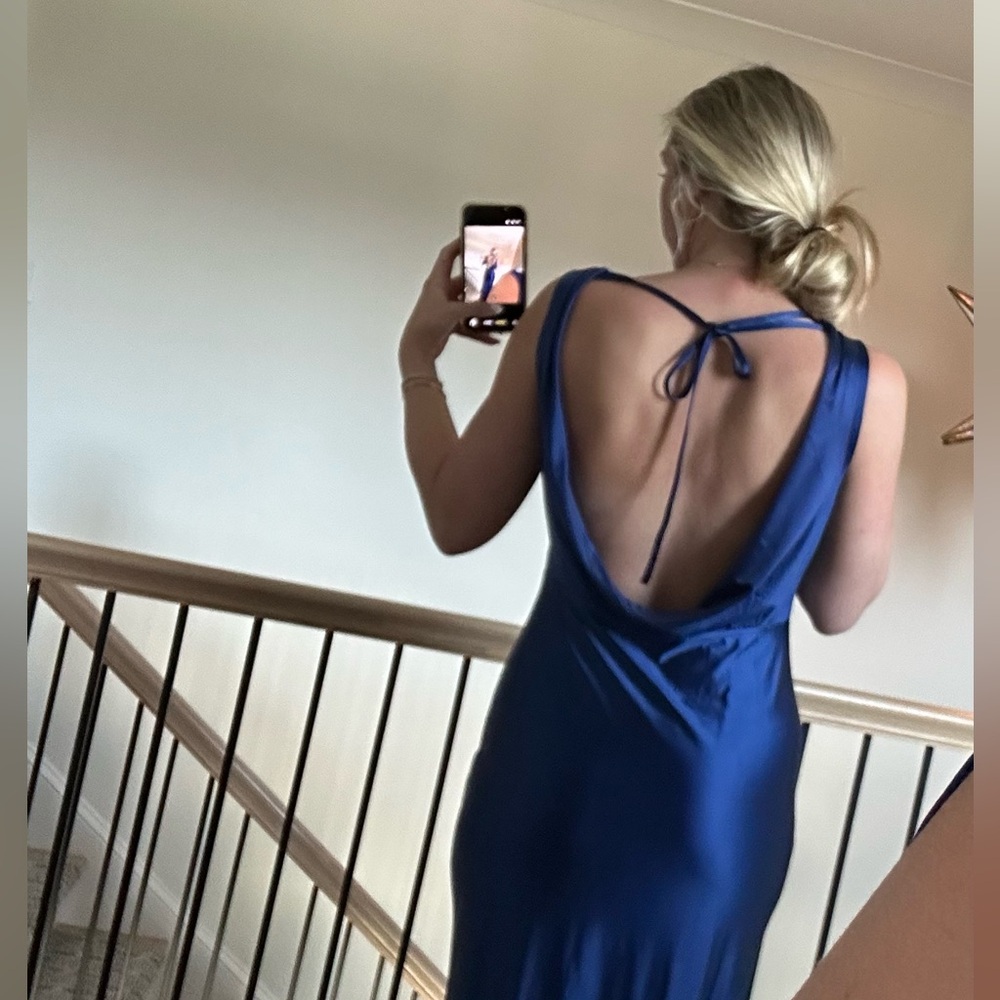 Amazon Women's Cobalt Blue Maxi Dress - Picture 2 of 3